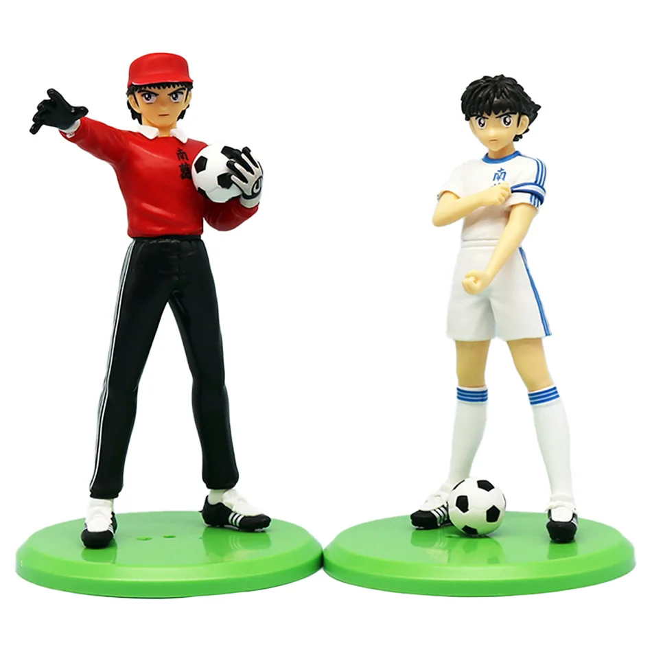 18cm Captain Tsubasa Anime Figure Ozora Tsubasa Action Figures Hyuuga Kojirou/Wakabayashi Genzou Figurine Collection Model Toys