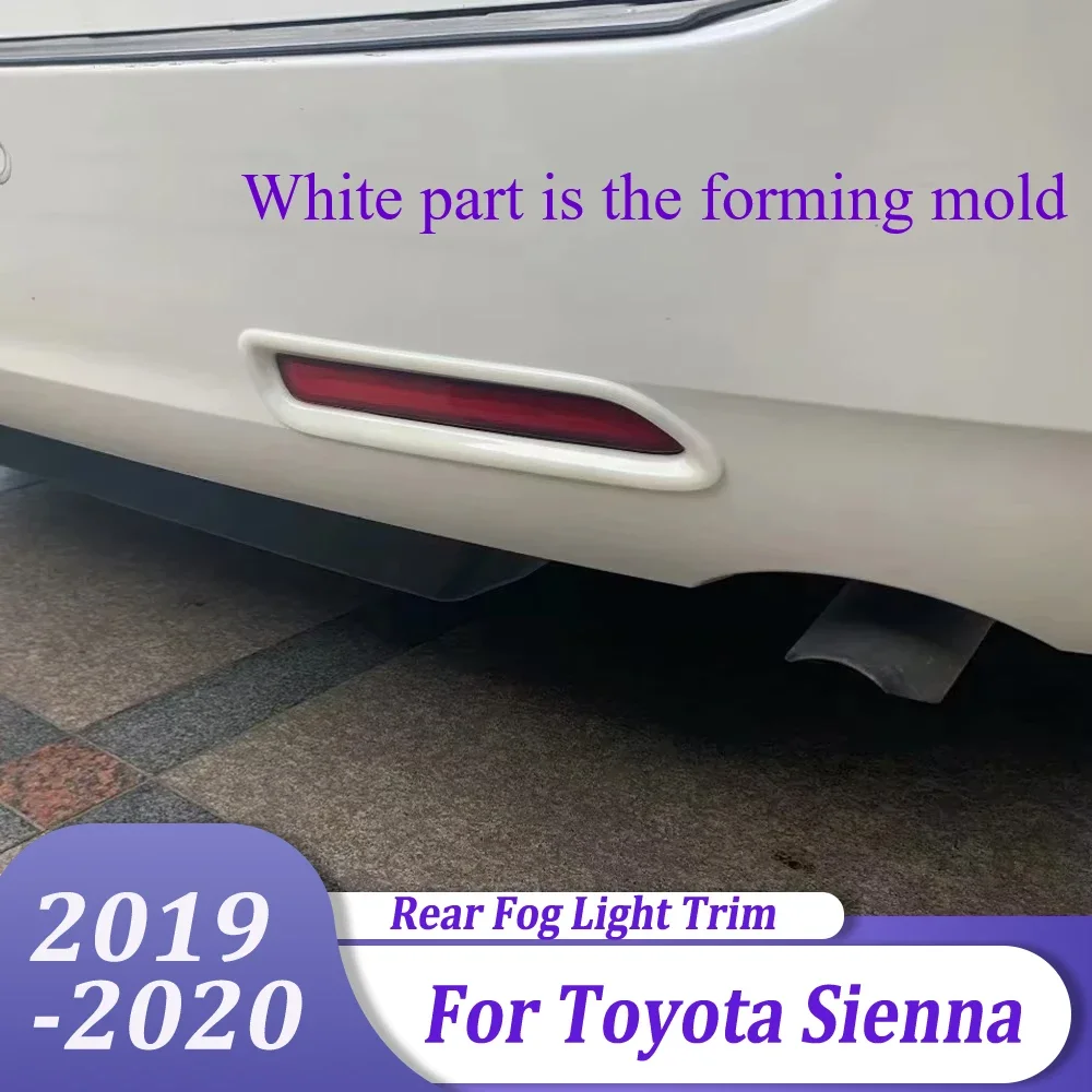 

Chrome Rear Fog Light Lamp Cover Tail Foglamp Foglight Trim Car Styling Sticker Accessories For Toyota Sienna 2019 2020