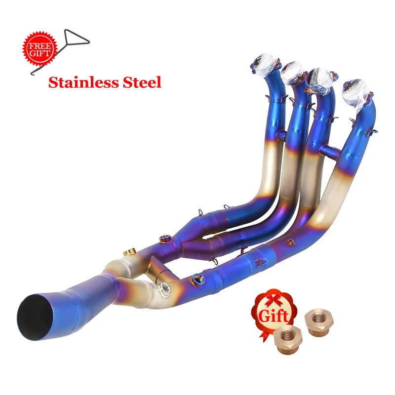 Slip-On Voor Bmw S1000RR 2019 - 2025 S1000R 2021 - 2025 Volledige Motorfiets Uitlaatsysteem Header Front Link pijp Titanium Legering Buis