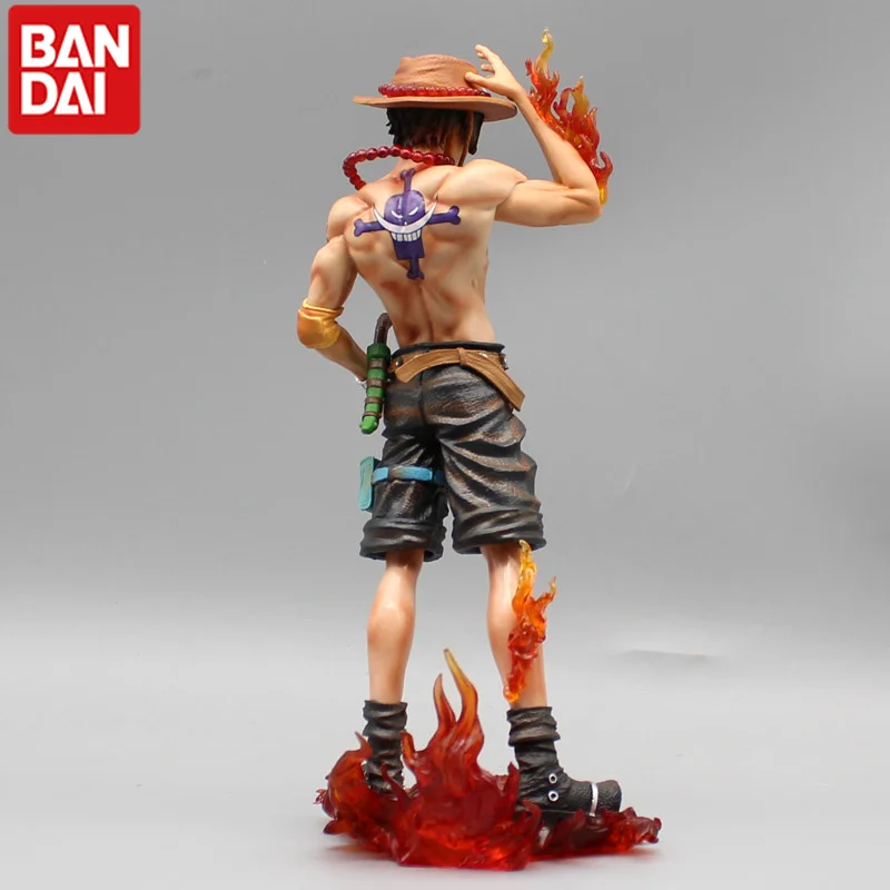 One Piece Edward nueva puerta Vulcan frutas quemadas alrededor de Portgas D Ace cuatro emperadores llama Base modelo de figuras de acción adornos juguete