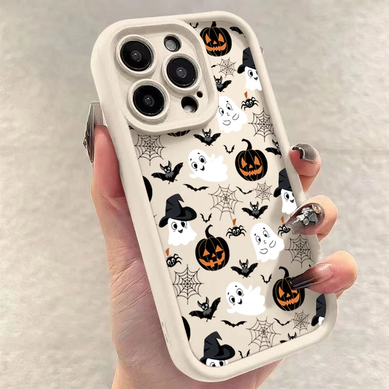 Happy Halloween Ghost Soft Phone Case For Xiaomi Poco F6 M6 X6 F5 X5 X3 Pro Mi 13 12 11 Lite 5G 14 13T 12T 14T Pro Back Cover