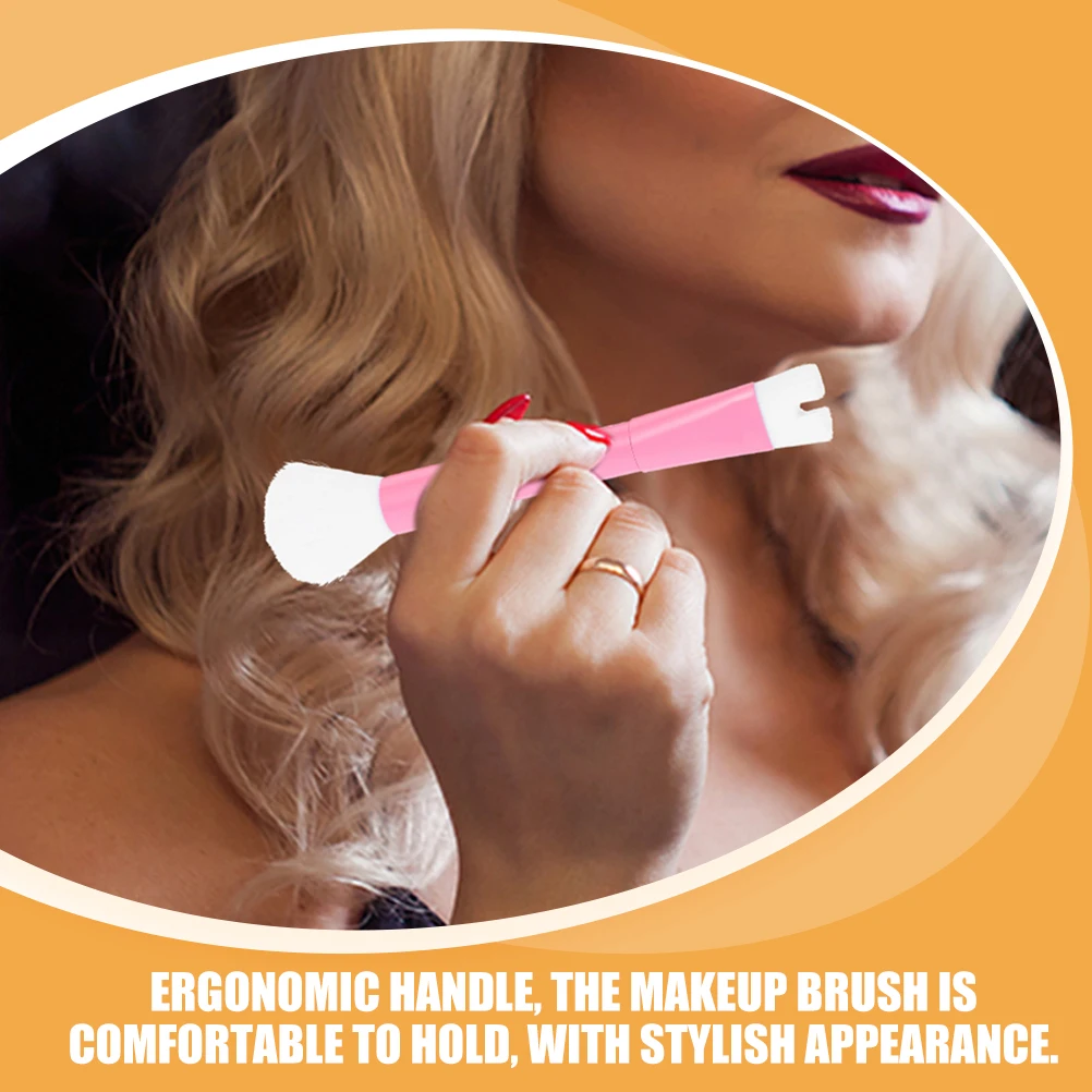 

2pcs U-Shaped Double Head Makeup Brushes Nose Shadow Powder Brush Blending Blush Highlighter Tool Women Brush Set