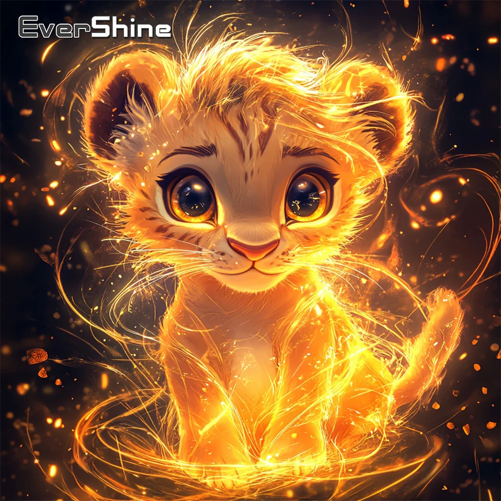 Evershine Diamond Painting Tiger 5D Full Drill Square Mosaic