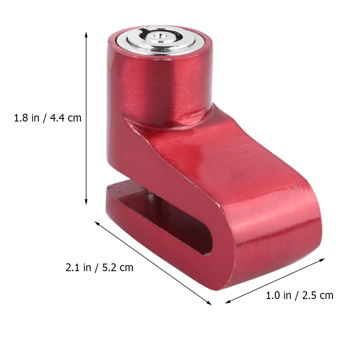

1Pcs Motorcycle Anti Theft Lock Disc Brake Lock Red Compact Small Stylish Security for Scooter Motorbike Convenient Carry