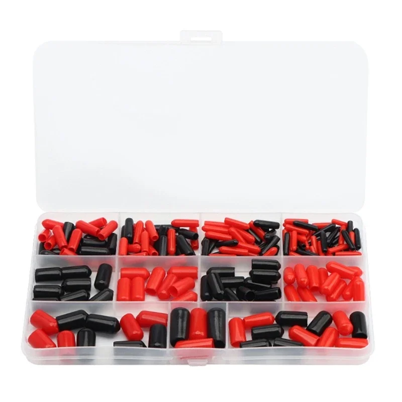 Comprehensive Rubber Insulation Boot Assortment Insulated Protective Caps set 160pcs for Secure Electrical Connection