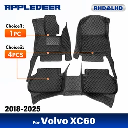 Car Floor Mats For Volvo XC60 2018-2020 2021 2022 2023 2024 2025 custom Auto Foot Pads Auto Carpet Cover Interior Accessories