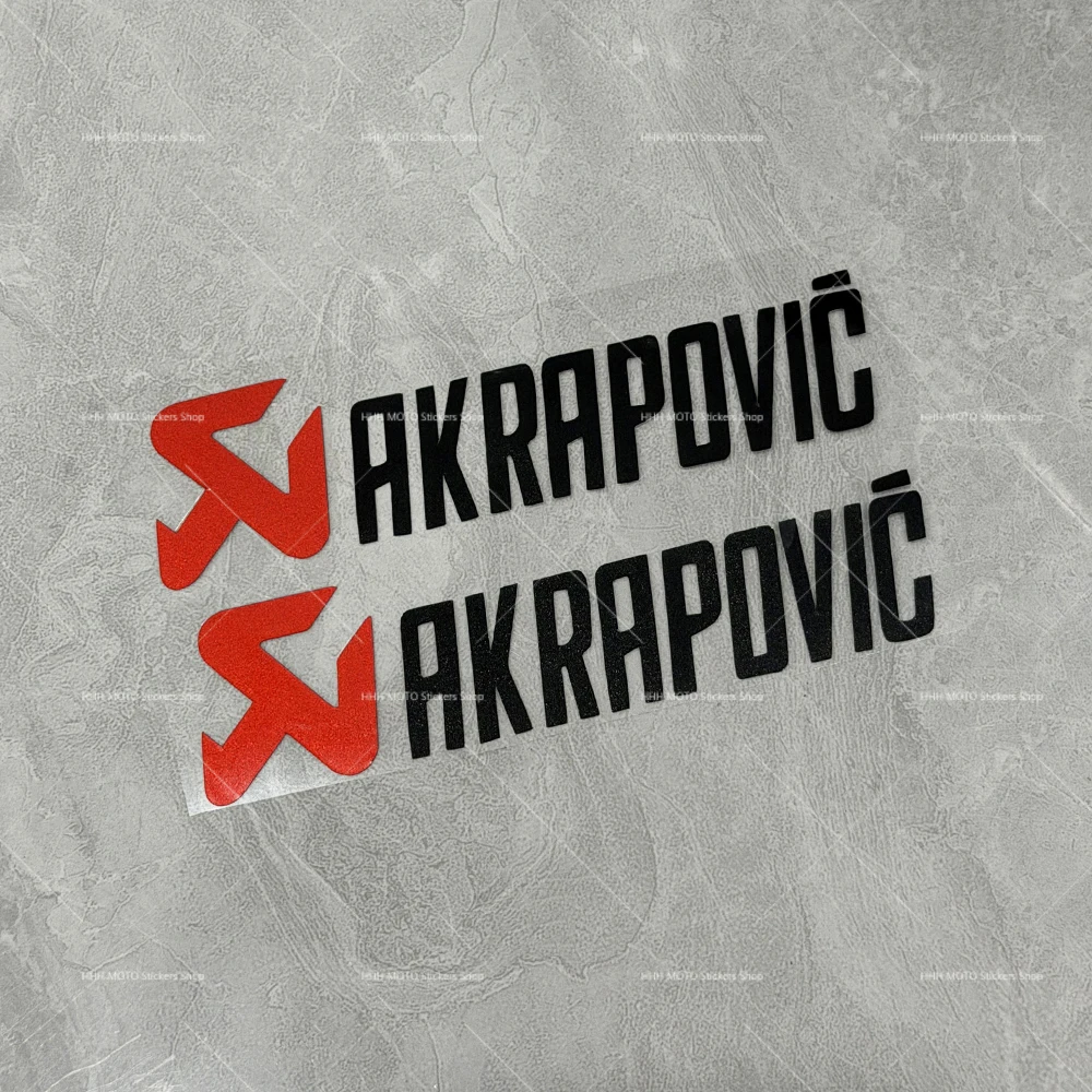 Universal Waterproof for Akrapovic Decal Stickers Motorcycle Helmet Fuel Tank Logo Emblem Kit