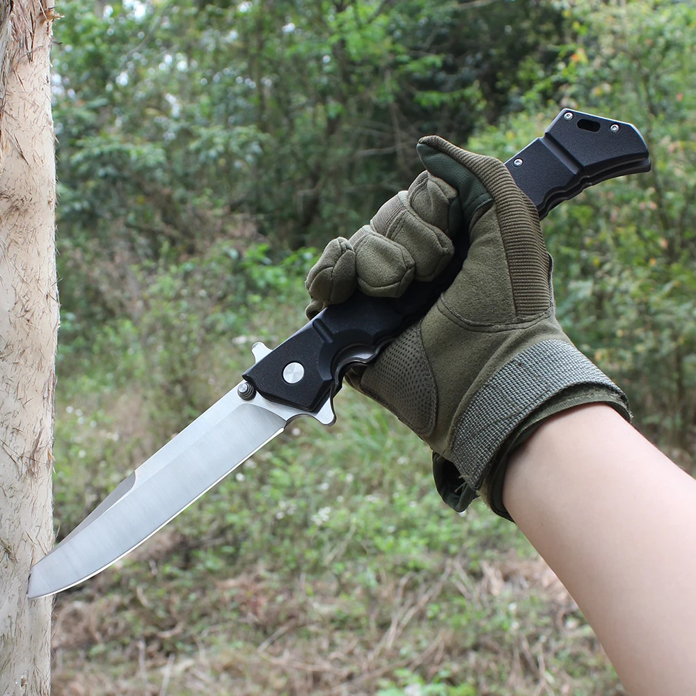 Large Cold Outdoor Folding Hunting Knife Self Defense Survival Tactical Knives EDC Utility Swiss Pocket Knife for Men Hand Tools