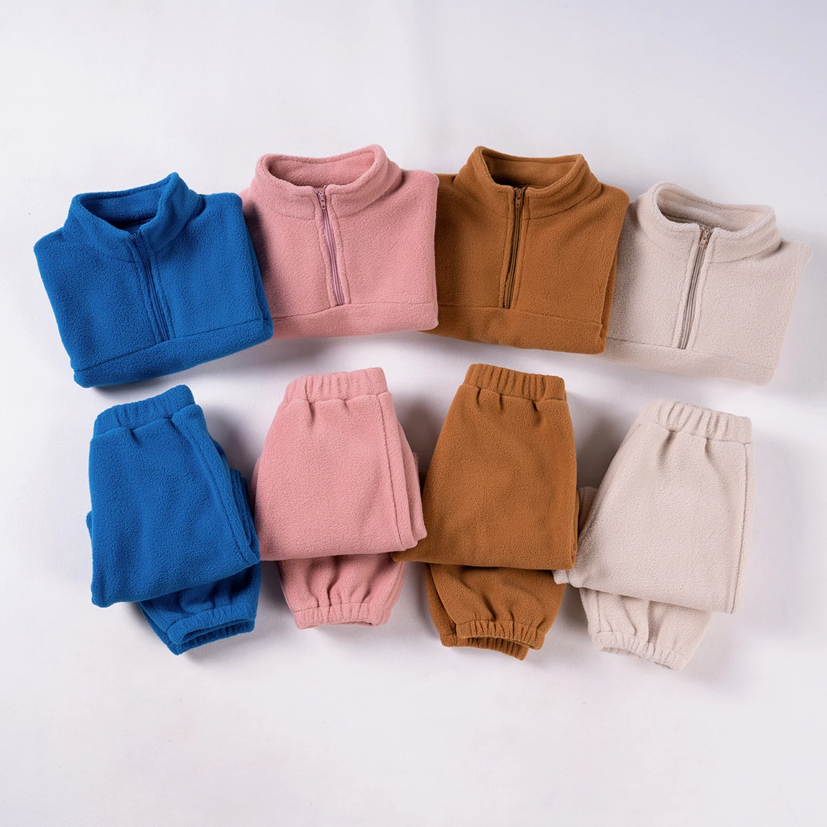 2pcs New Toddler Clothes Sets 0-4Y Children Warm Fleece Swearshirt Pullover Tops Pants Suit  Kids Casual Clothing Set