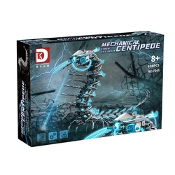 IN STOCK 7041 MOC Idea Insects Mechanical Centipede Building Blocks Model Bricks Assembling Toys for Boys Christmas Gift Set