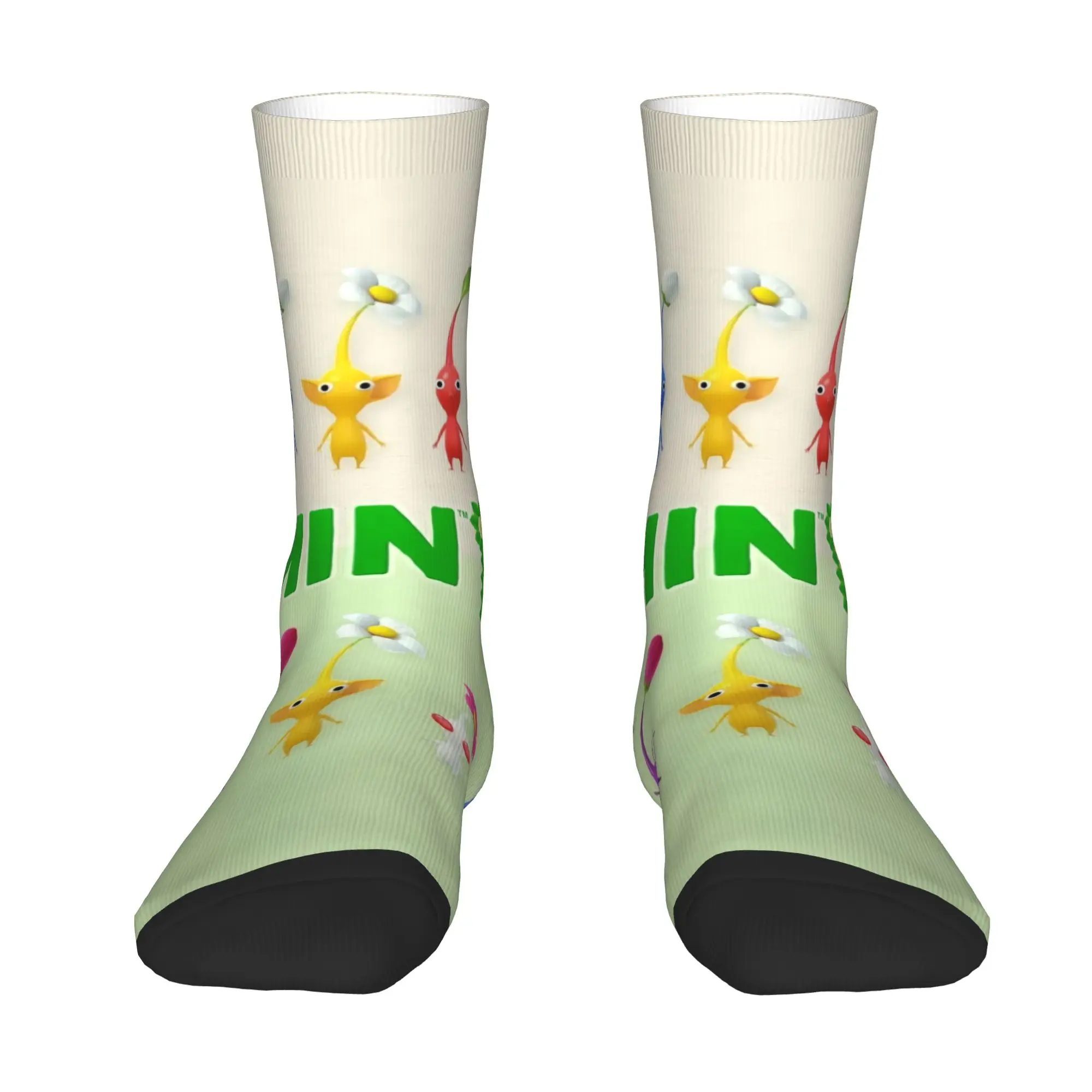 Cool P-Pikmins 4 Strategic Video Games  Socks Women Men Warm 3D Print Cartoon Pikmins  Sports Football Socks