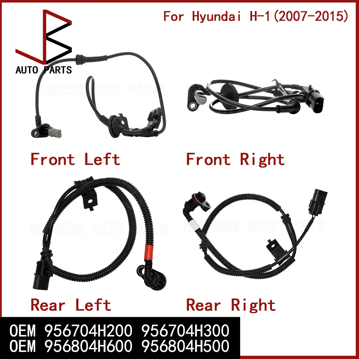 Novo oem 956704h200 956704h300 956804h600 956804h500 sensor de velocidade da roda abs dianteira e traseira para hyundai H-1 carga (tq) 2.5 2007-2015