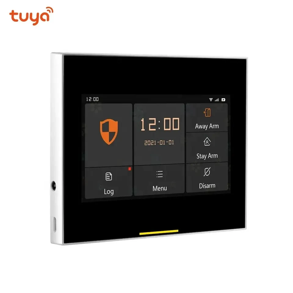 Tuya Smart WiFi 4G Security Alarm System Panel Built-in Siren with 433 Door Motion Sensor Home Alarm System