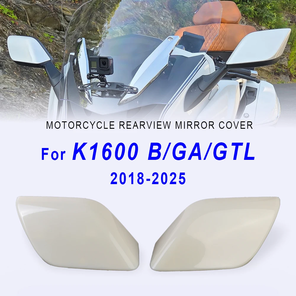 Motorcycle Rearview Mirror Cover Kit For BMW K1600GTL K1600B K1600 Grand America 2018-2025 Rear View Mirrors Housing Accessories