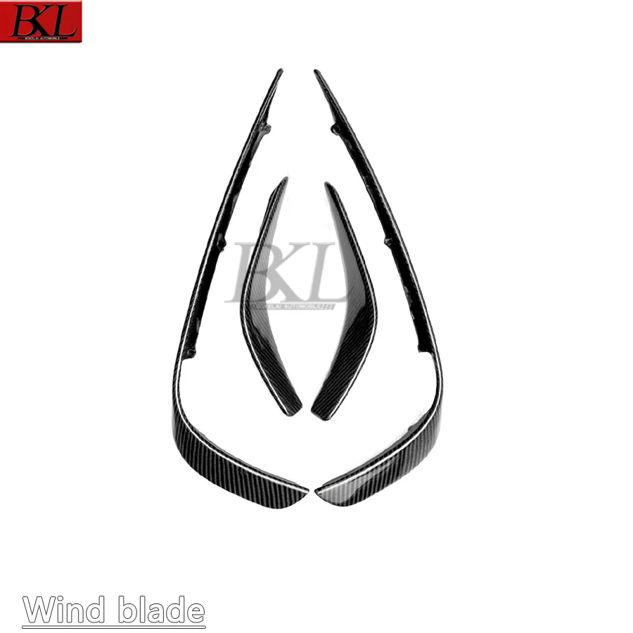 For Mercedes Benz GLA Class X156 GLA260 GLA45 2016-2019 Carbon fiber air knife for car front bumper air knife spoiler air knife