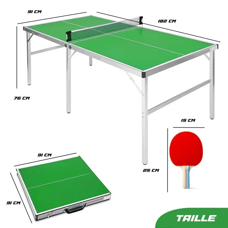 2026 High Quality Household Folding Ping Pong Table Outdoor Indoors Table Tennis Set with Engineered Wood Alloy Steel Table