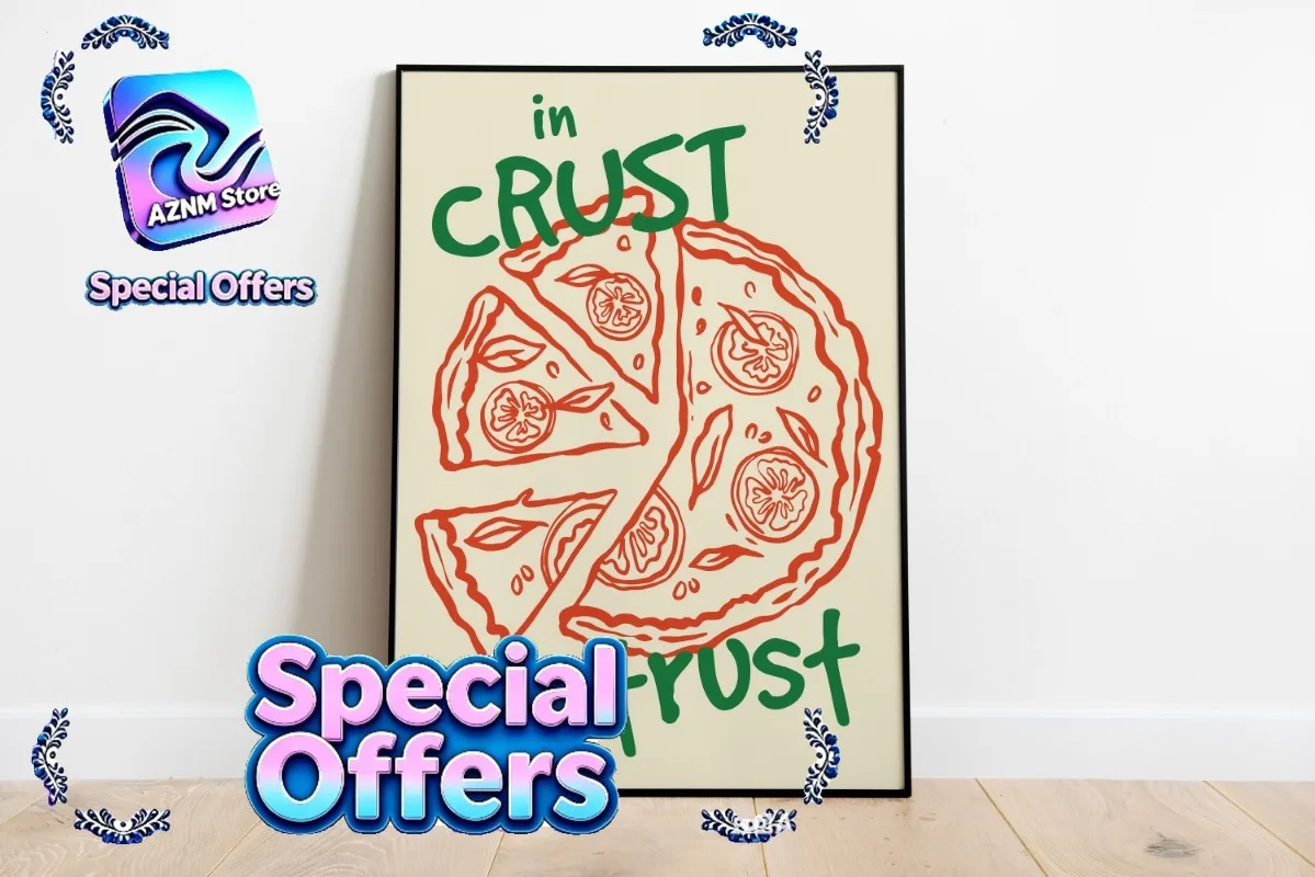 Póster Retro de Comida Italiana, Pizza, Ramen Japonés, Vino y Queso, Impresión Artística en Lienzo para Decoración de Pared, Cuadros para Habitación y Hogar