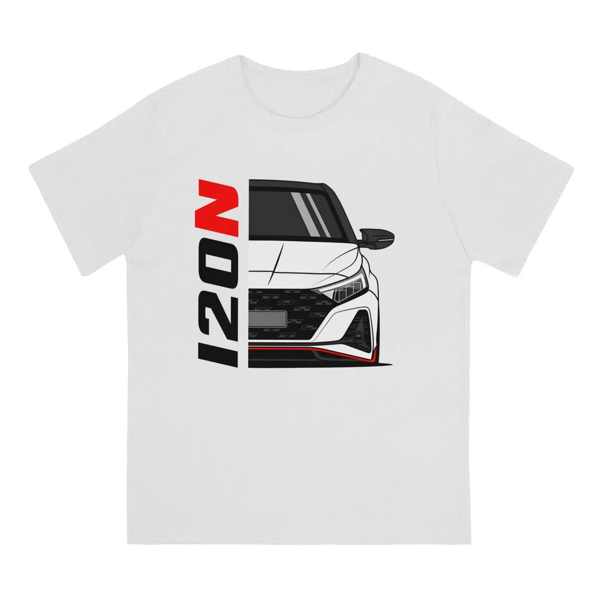 KDM I20 N Performance Men T Shirt KDM Crazy Tee Shirt Short Sleeve Round Collar T-Shirt Pure Cotton Printed Clothing