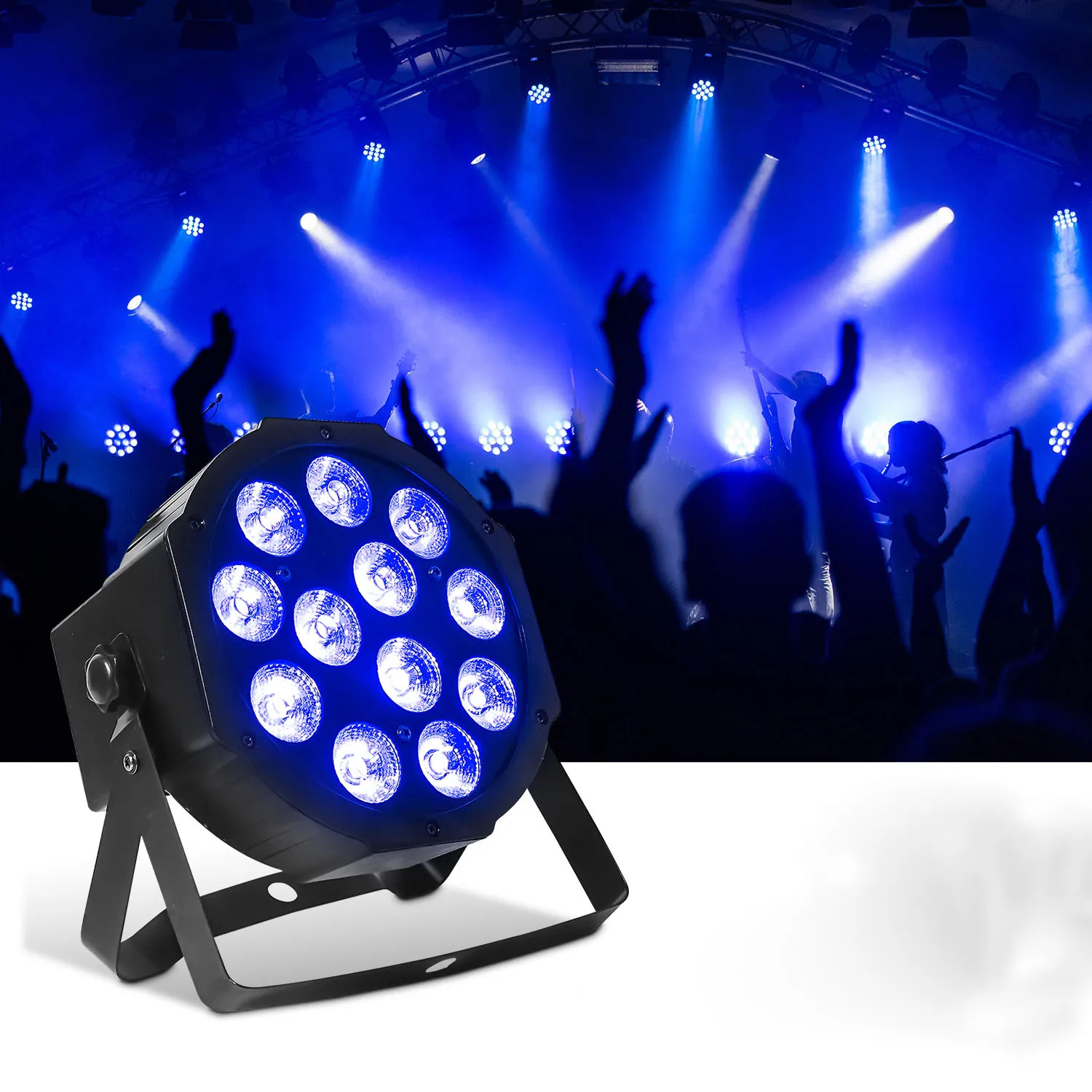 

12x12 RGBW 4IN1 LED Par Stage Lighting Effect Professional DMX 100 For DJ Club KTV Disco Concert Ballroom Lighting