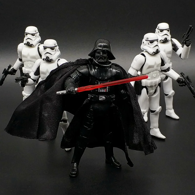 In The Inventory War White Soldiers Black Soldiers Commander Toy Models Black Knights Soldiers Clones Mobile Dolls Ornaments