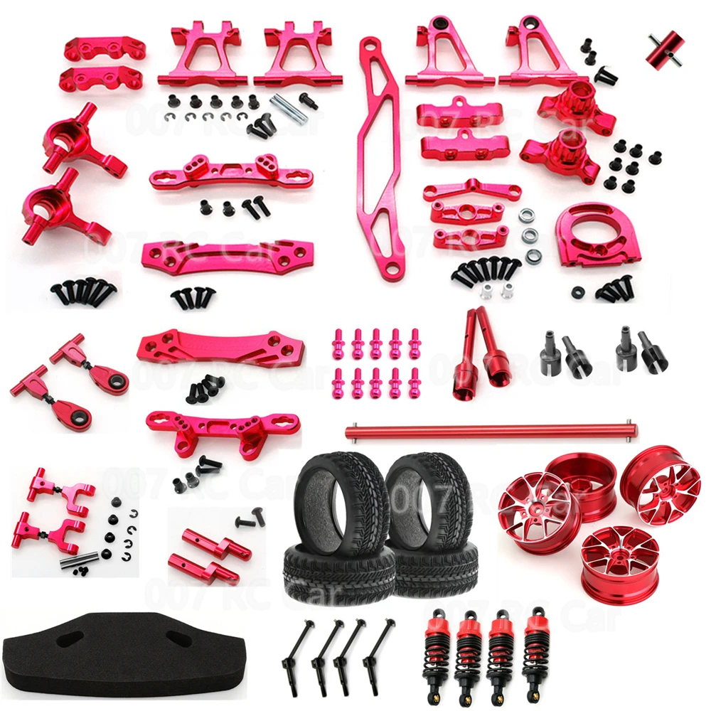 Tamiya tt02 peças de atualização completa do carro braço oscilante copo direção amortecedor montagem cvd roda pneu pára-choques base do motor tamiya TT-02