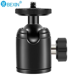 BEXIN Aluminum Alloy Mini Convenient Spherical Head 360 Degree Rotating Tripod  Video Panorama Head Photographic Accessories