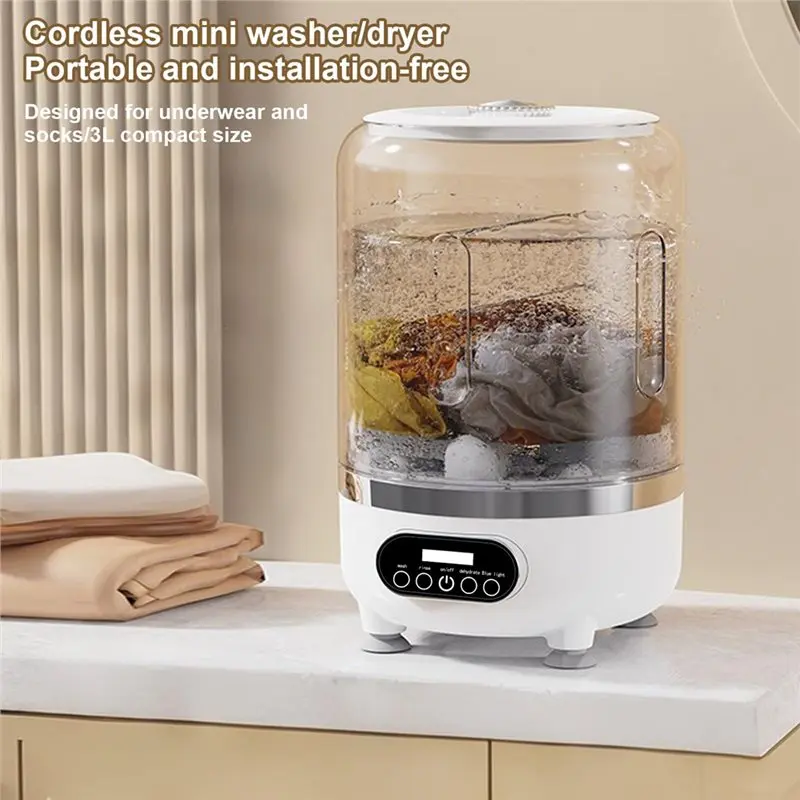 غسالة ABBZ-Mini - غسالة ملابس داخلية محمولة للسفر والمساكن والشقق والغسيل المنزلي والاستخدام اليومي #3