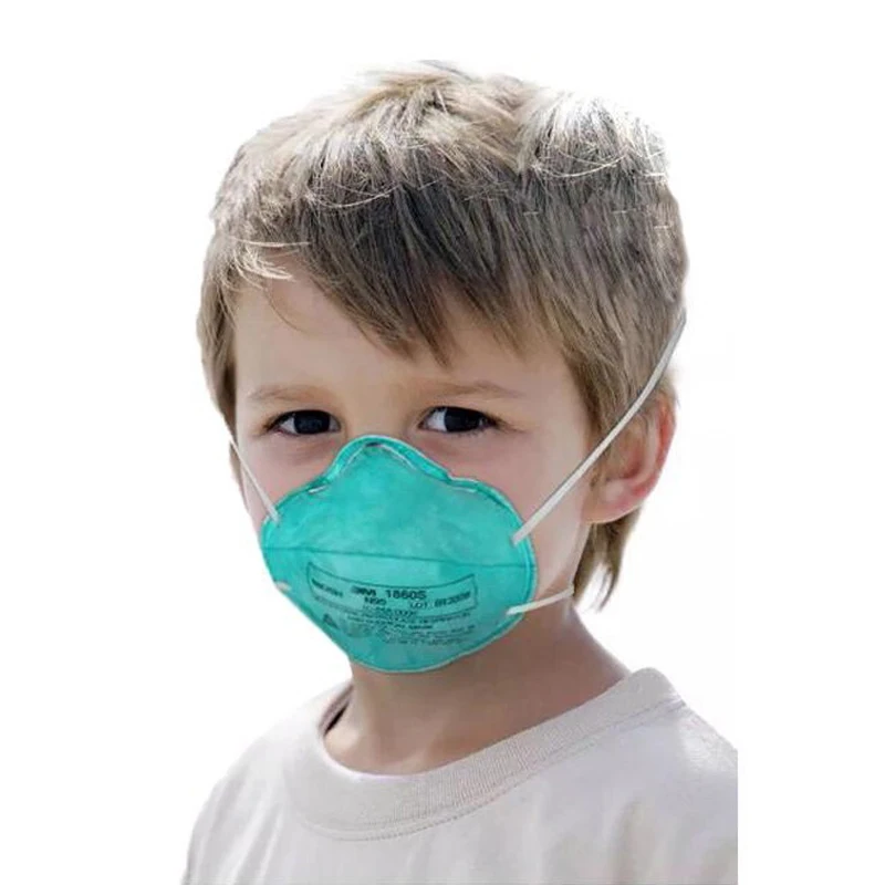3M Children N95 Mask 1860S Head Mounted Protective Mask to Prevent Influenza Droplets Particles Haze