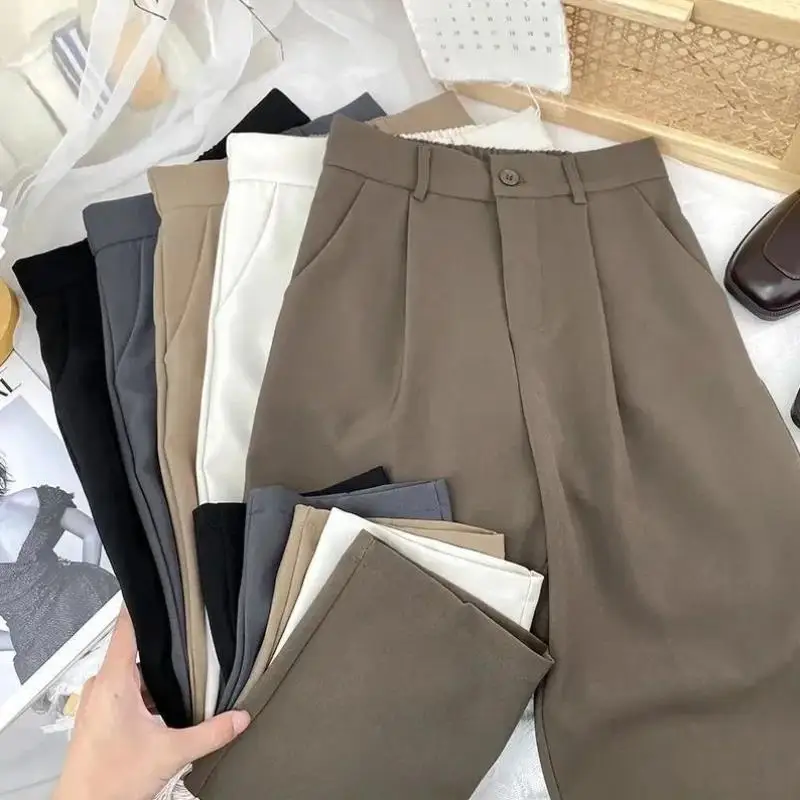 

Men's Casual Harlan Pants Bla Set Autumn Spring Straight Leg High Waist Neutral Other Material 00% UEN8254 Winter 202