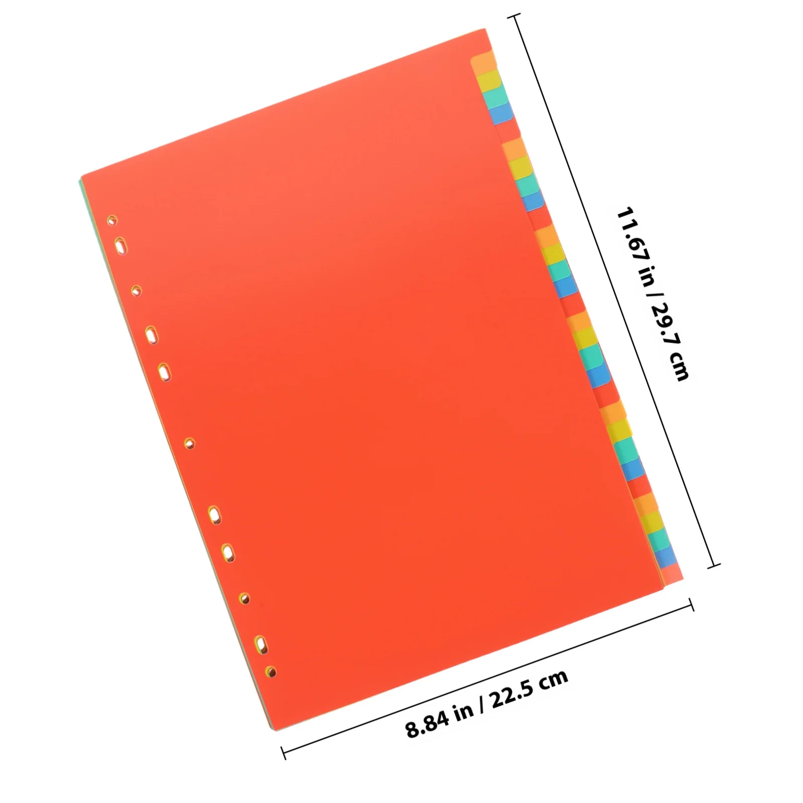 A4 Indexing Dividers Plastic Page Divider For Binder Organizer School Office Supplies Tabs Folder Dividers File Separator