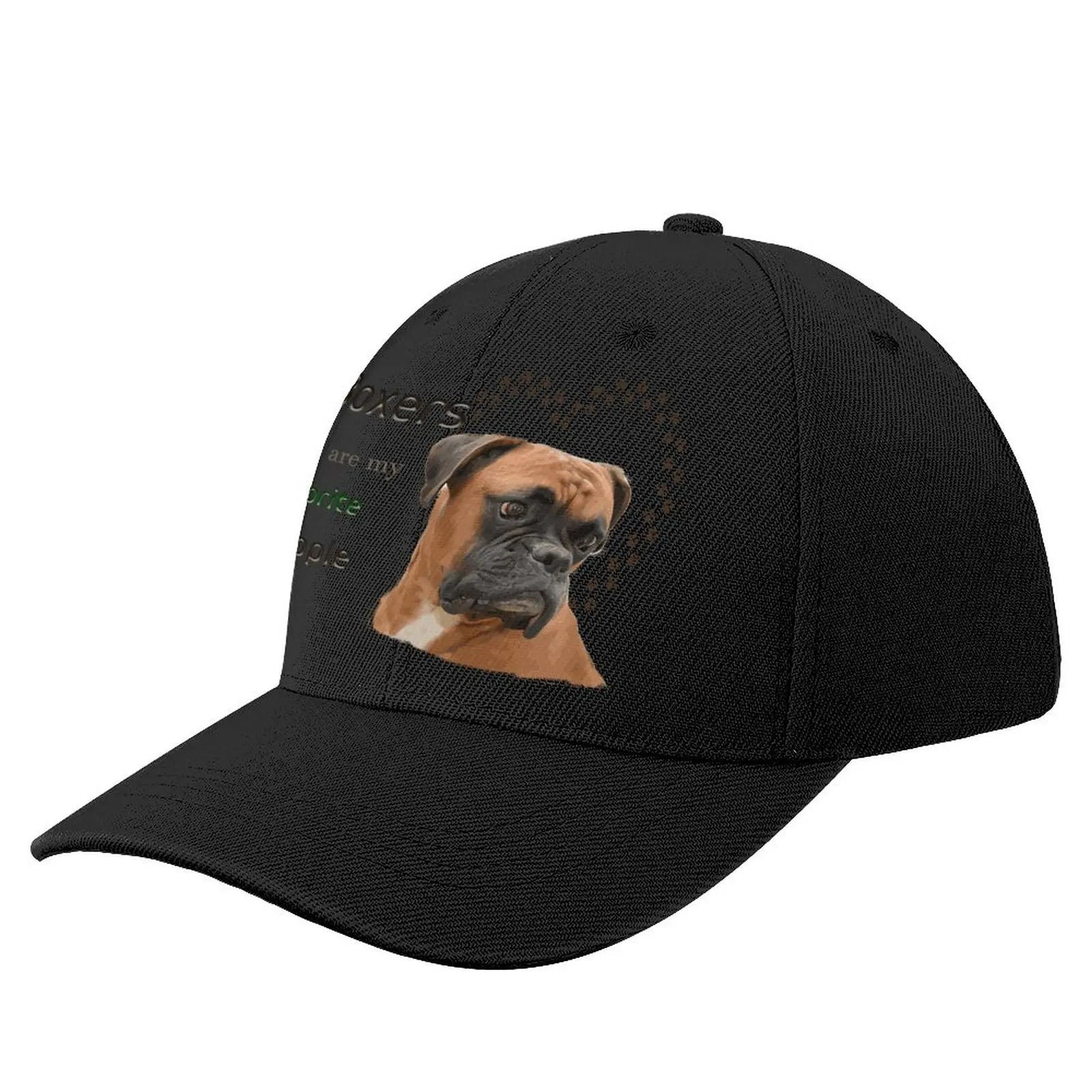 Boxer Dog Baseball Cap Gym Baseball Hat Dropshipping Polyester Girls Unisex Print Cap