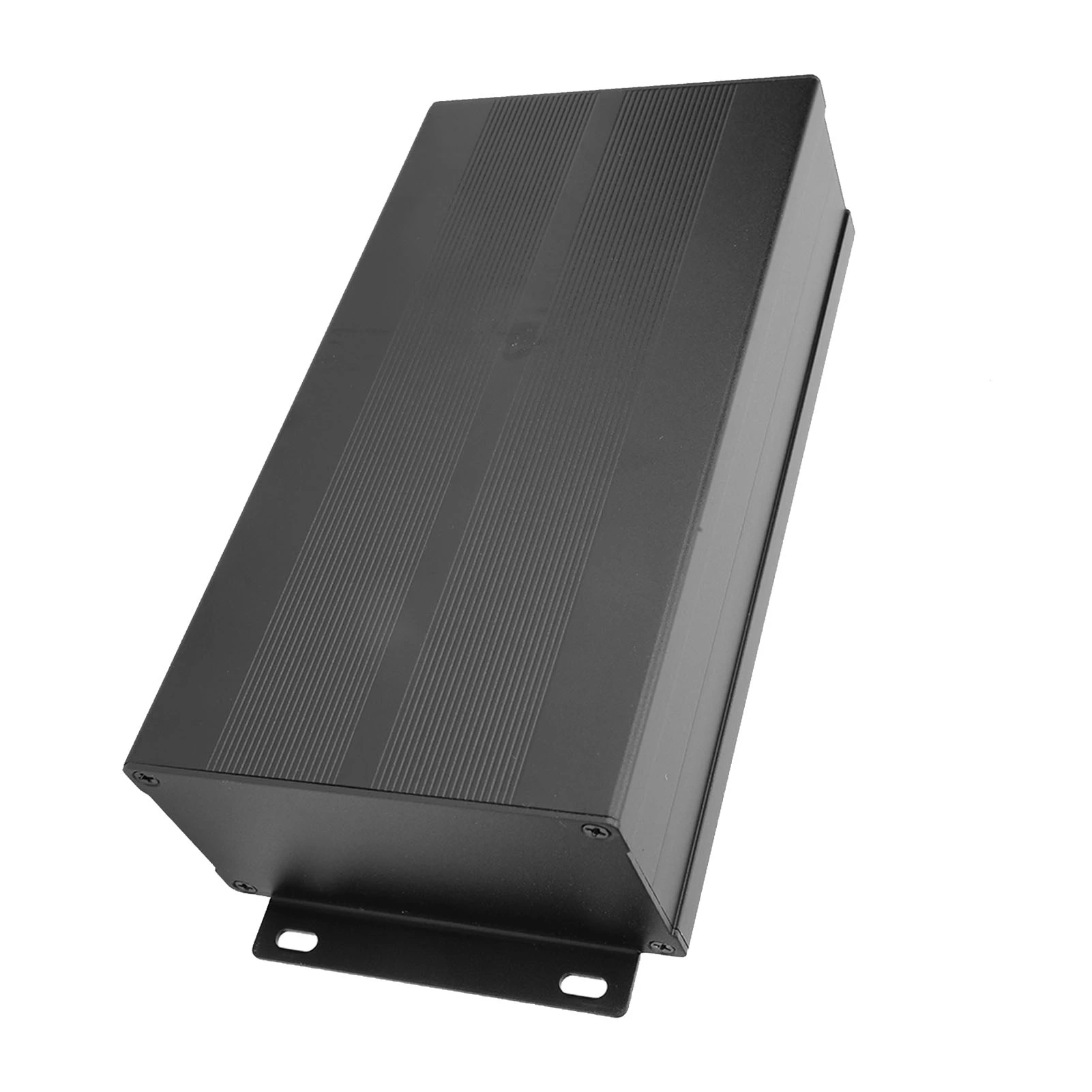 Enclosure Electronic DIY Circuit Board Project Aluminum Box Cooling Case Sand Black Bend Plate