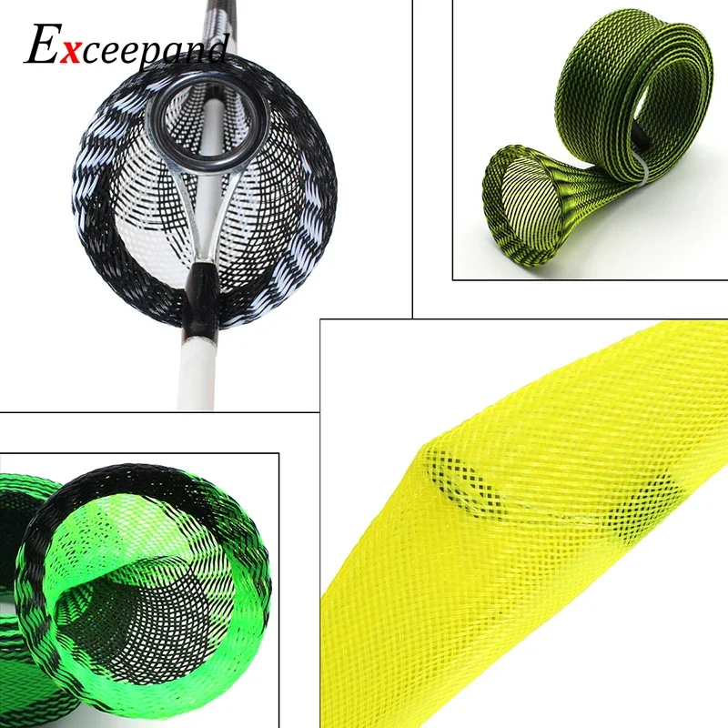 10 Colors Exceepand New Tangle Free Fishing Rod Sleeve 170 cm 30 mm Width Casting Fishing Rod Cover Pole Sock