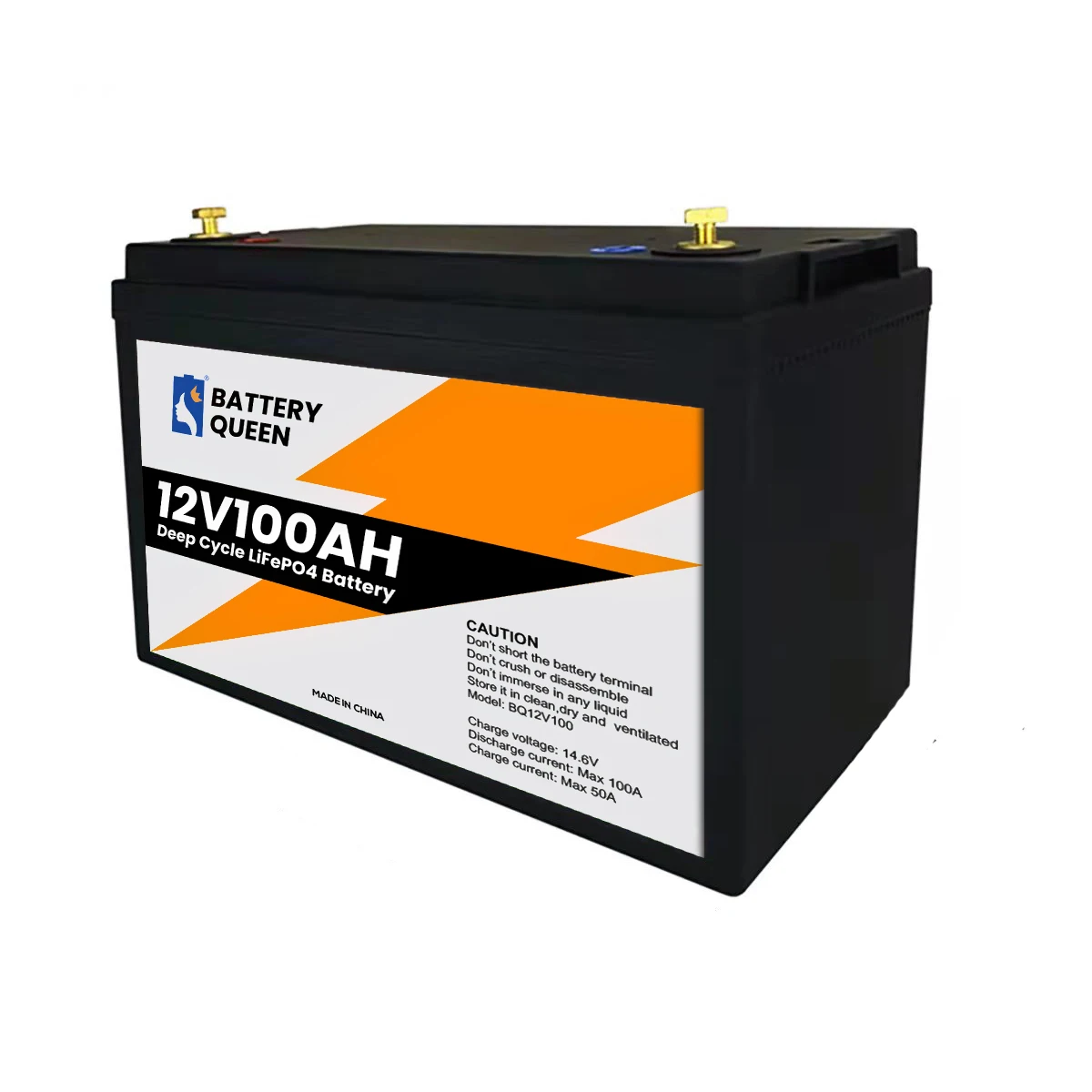 

Deep Cycle 4000 Cycle Times Rechargeable Solar Energy Power Storage 12v 100ah Lifepo4 Lithium Battery for Golf Cart ,RV