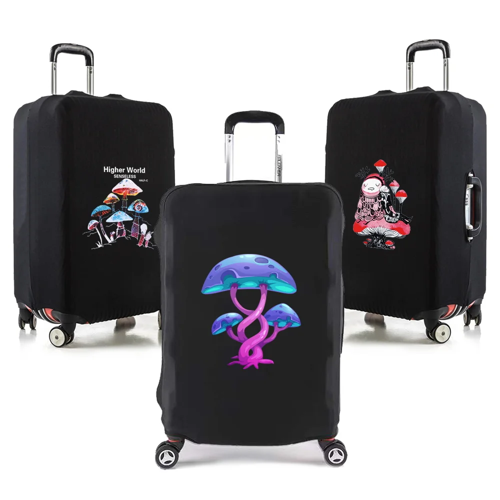 

Elasticity Travel Luggage Cover for 18-32 Inch Mushroom Print Traveling Essentials Accessories Trolley Protective Suitcase Case