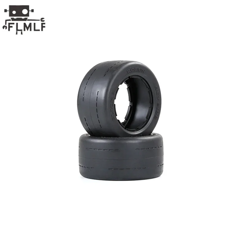 Rc voiture Super Grip avant 170X60mm ou arrière 170X80mm roue chauve pneu peau 2 pièces/ensemble adapté 1/5 HPI ROFUN BAHA ROVAN KM BAJA 5B SS pièces