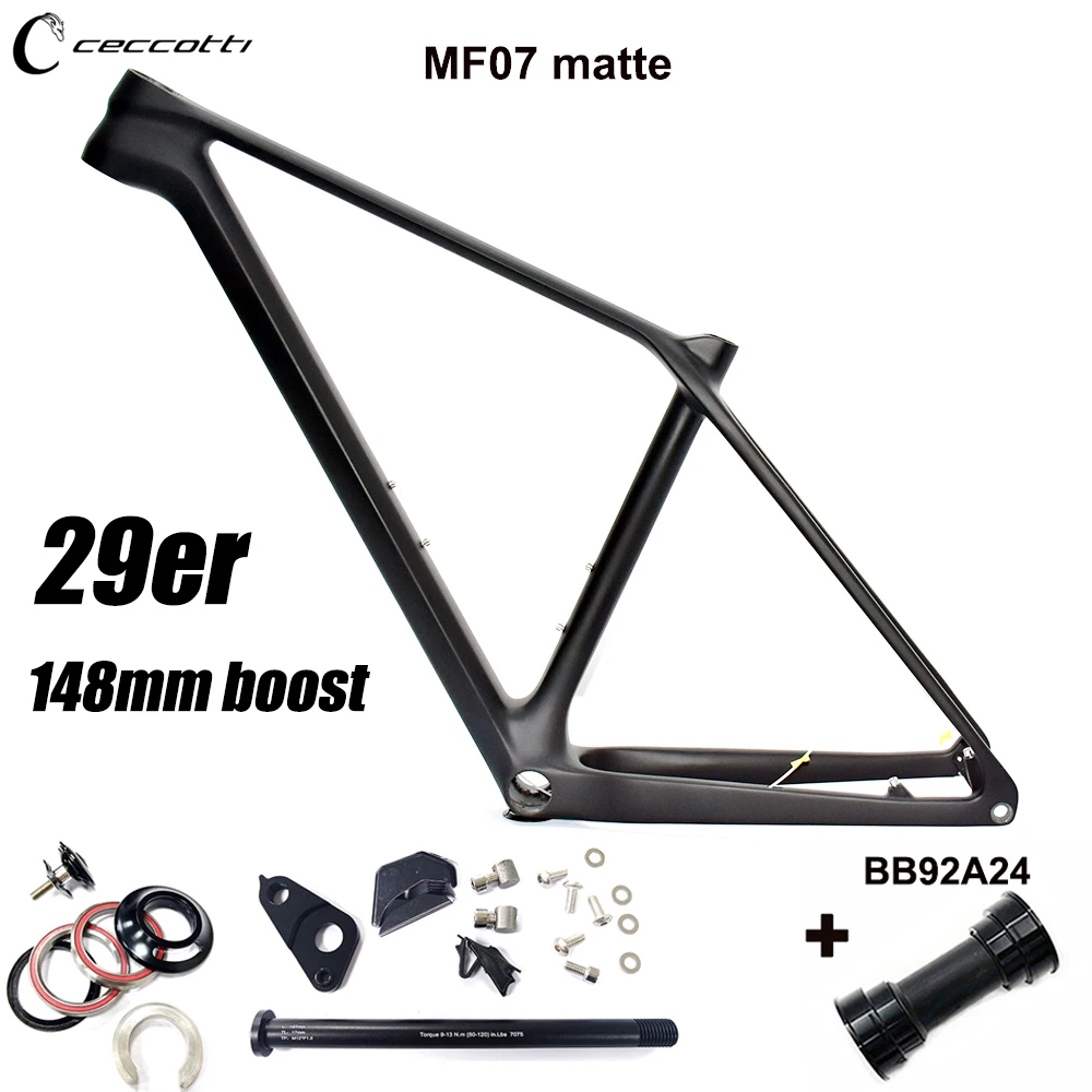

Карбоновая рама для горного велосипеда 29er, сквозная ось 148x12 мм BB92 BOOST, полный внутренний трос MTB 29