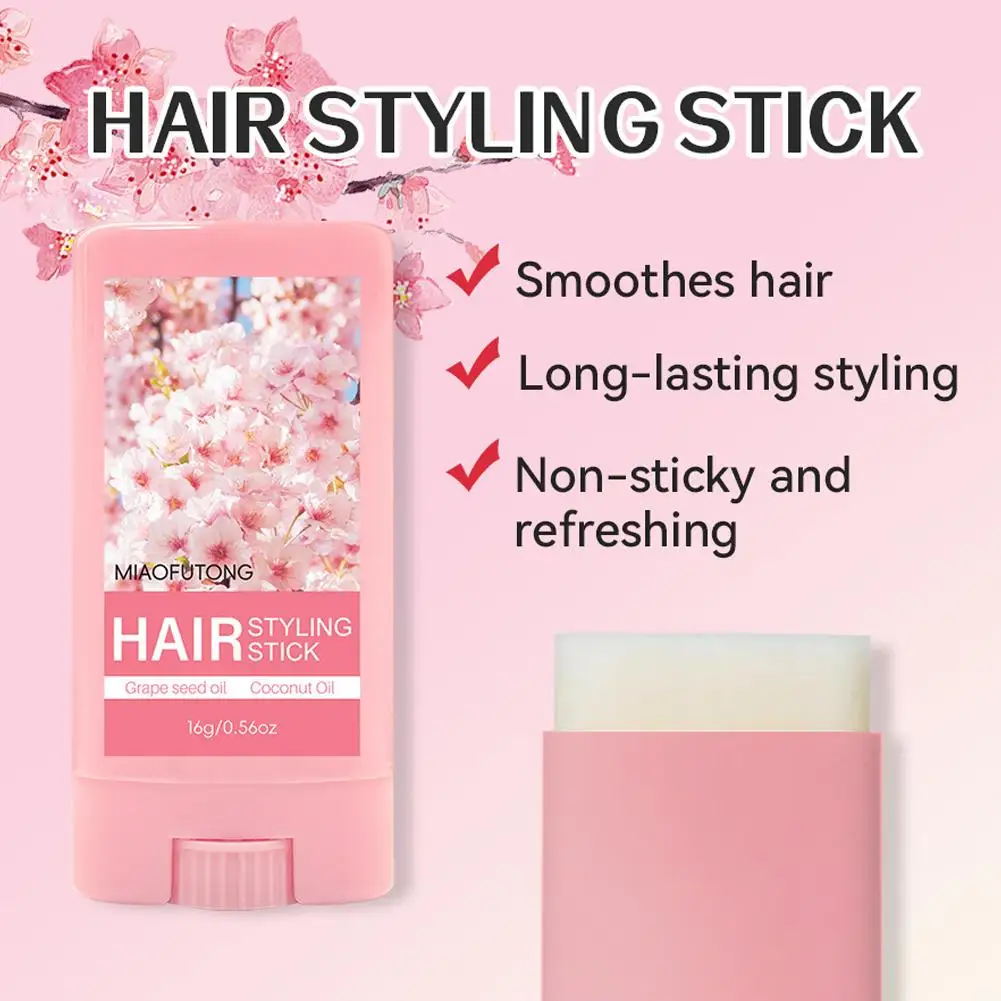 

Воск для волос Sticks Blossom Hair Shattered Temple Shaping gel Нежирная помада Stick Воск для укладки волос 16 г, портативный для волос F8L3