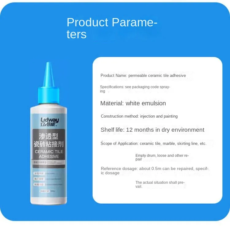 Ceramic Tile Sealant Hollow Drum Grouting Fluid Floor Loosening Adhesive Injection Filling Penetration Repair Strong Adhesive