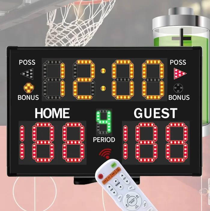 Sports Equipment Advertisement - Electronic Light Emitting Diode Scoreboard with
