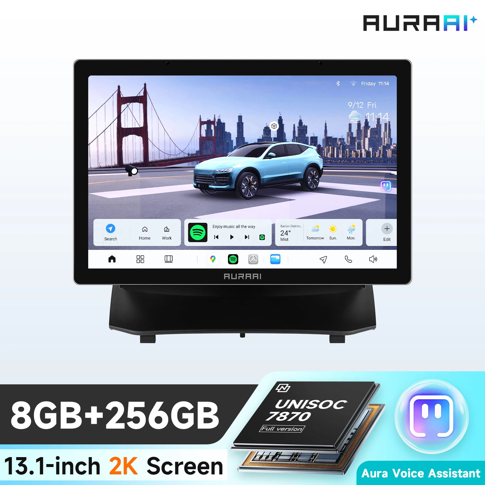 Hizpo Carplay 4G Android 14 Autoradio Multimedia Video Player voor 2009-2013 Ford Fiesta 2014-2017 Fabriek SYNC GPS Navigatie BT