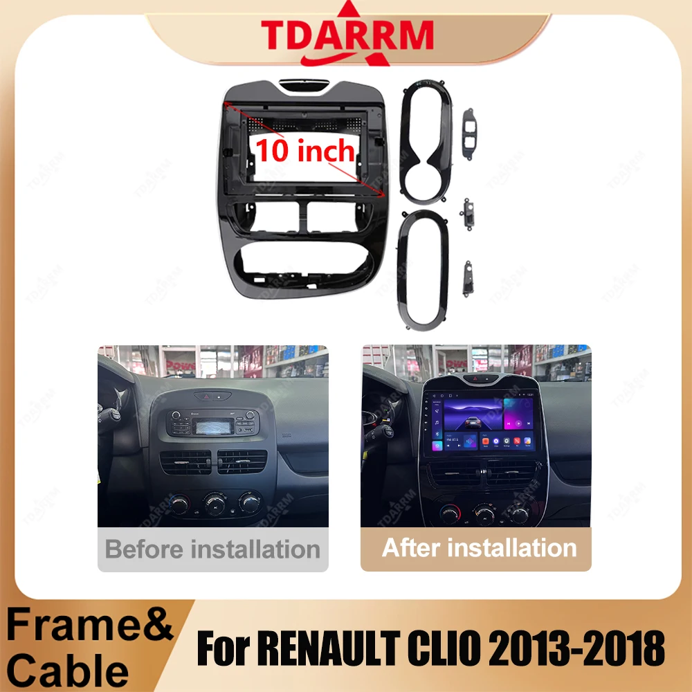 

TDARRMДля Renault CLIO 2013-2015 10 ДЮЙМОВ, ручная автоматическая автомобильная радиостанция переменного тока, android, фасция, мультимедийный компакт-диск, mp5, видео, аудио, стерео панель, рамка