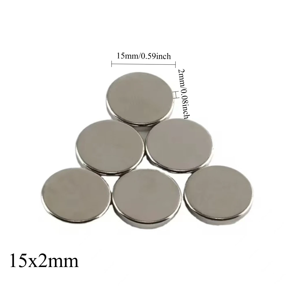 N48 15x1 15x2 Magnet Neodymium Nickle Ebike Motor Scooter Fridge Motor strength Generation high power Factory Aiment Strong