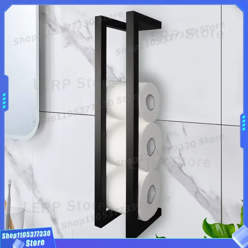 304 Stainless Steel Bathroom Accessories Set Wall Mounted Tissue Holder Paper Roll Rack Modern Bath Hardware JQS-015 New