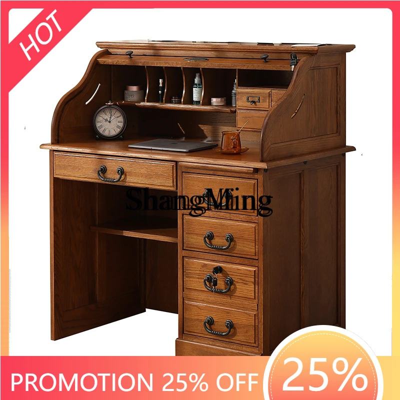 

ZYY fashion exquisite solid wood dresser bedroom makeup table integrated multi-functional modern retro table