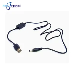 USB to 8V voltage regulating cable power supply line circular hole DC5.5 * 2.1/2.5mm suitable for D54S dummy battery