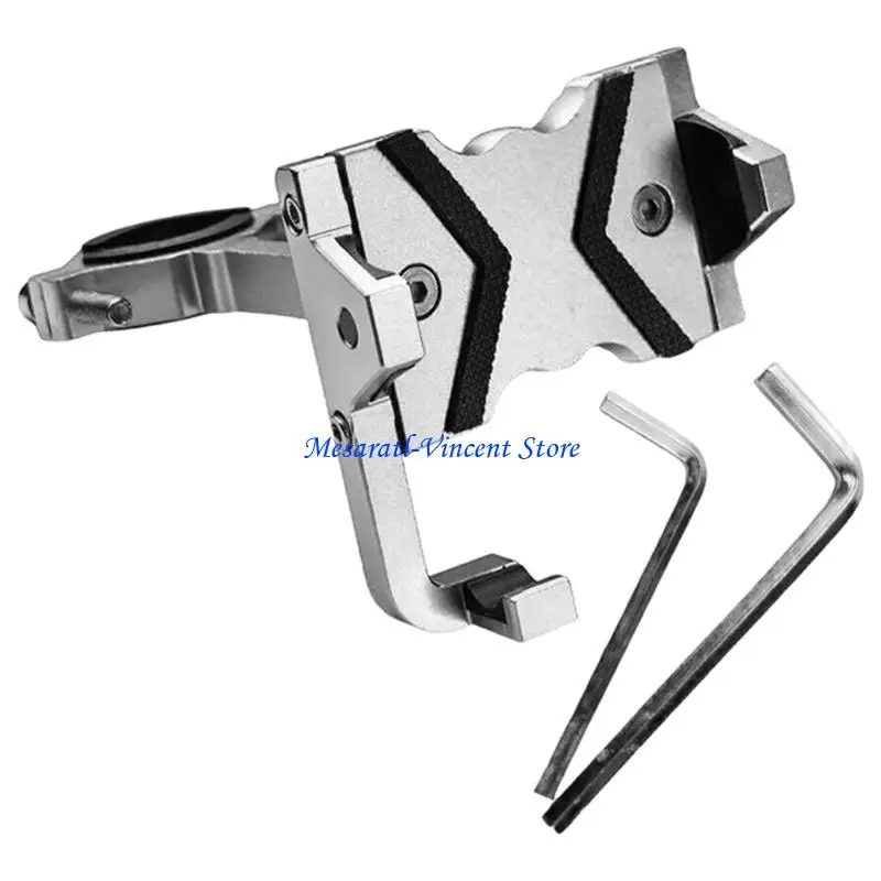 A70F Universal Motorcycle Handlebar Phone Holder Shockproof Stand Aluminum Holder