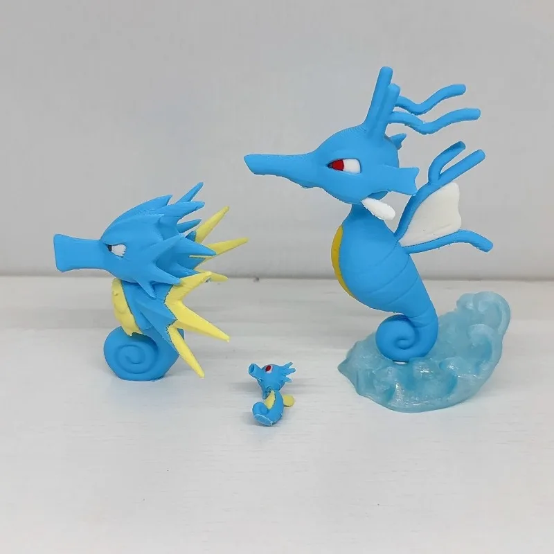 9cm Figurka Pokemon Horsea Mini Anime Model Dekoracja na Biurko Statuetka Gadżety Kolekcjonerskie Ozdoba Rękodzieło Prezent Urodzinowy Zabawka dla Dzieci