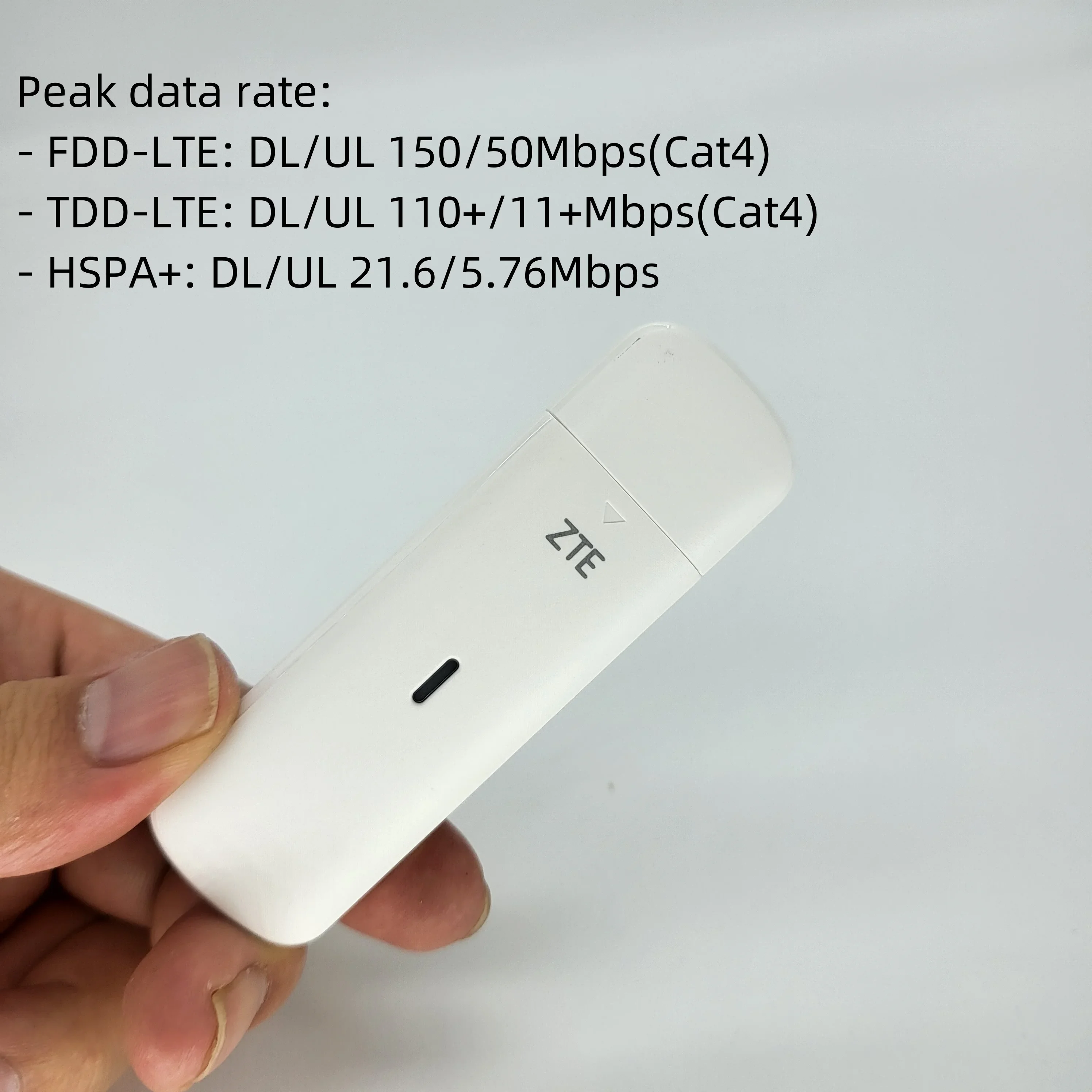 

ZTE MF833U1 CAT4 150Mbps 4G LTE USB FDD B1 B2 B3 B5 B7 B8 B20 B28 B38 B39 B40 B41 USB Modem MF831