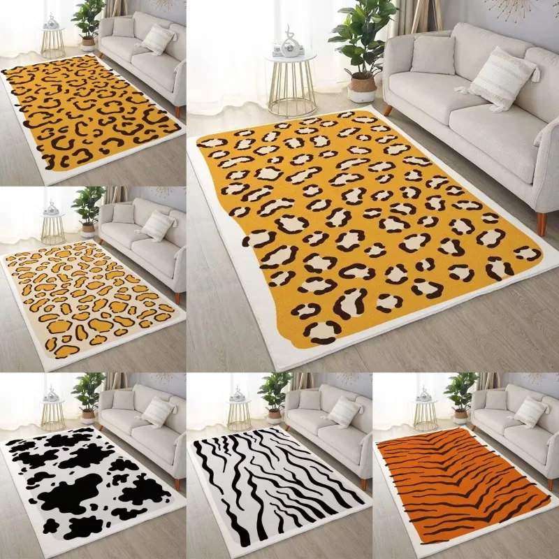 

Giraffe Pattern Rug Full Coverage Carpet Mat for Living Room Coffee Table Home Decoration Durable Animal Print Design
